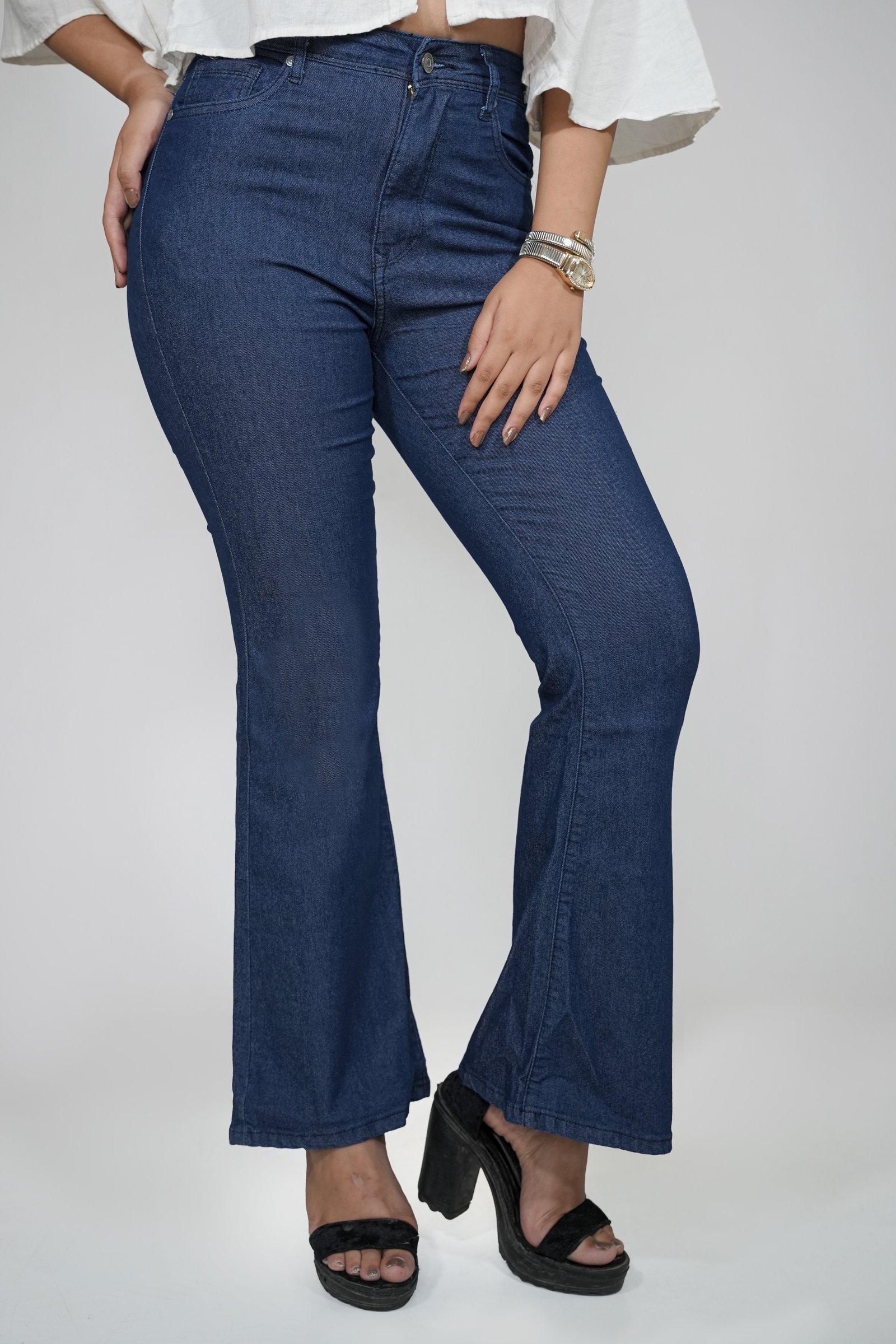 BelleGirl boot cut Jeans - Navy Blue