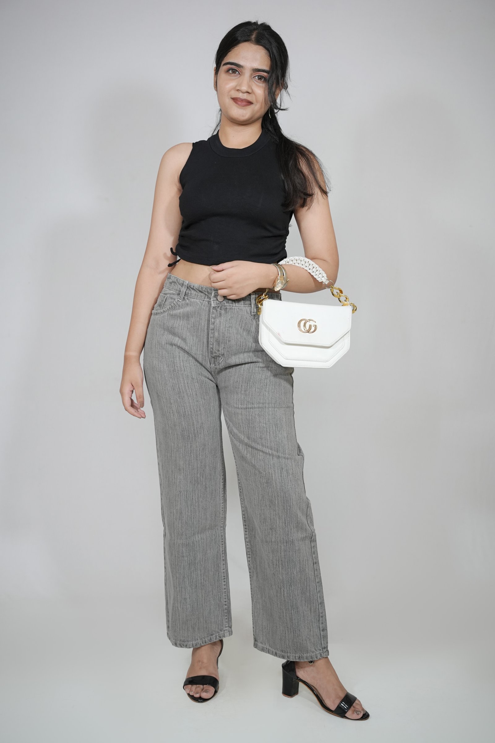 BelleGirl Wide Leg Jeans - Vintage lining
